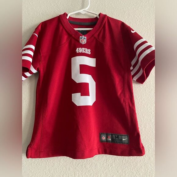 Little Boys Nike NFL San Francisco 49ers Football Jersey #5 Lance Medium 5/6 - Picture 2 of 9